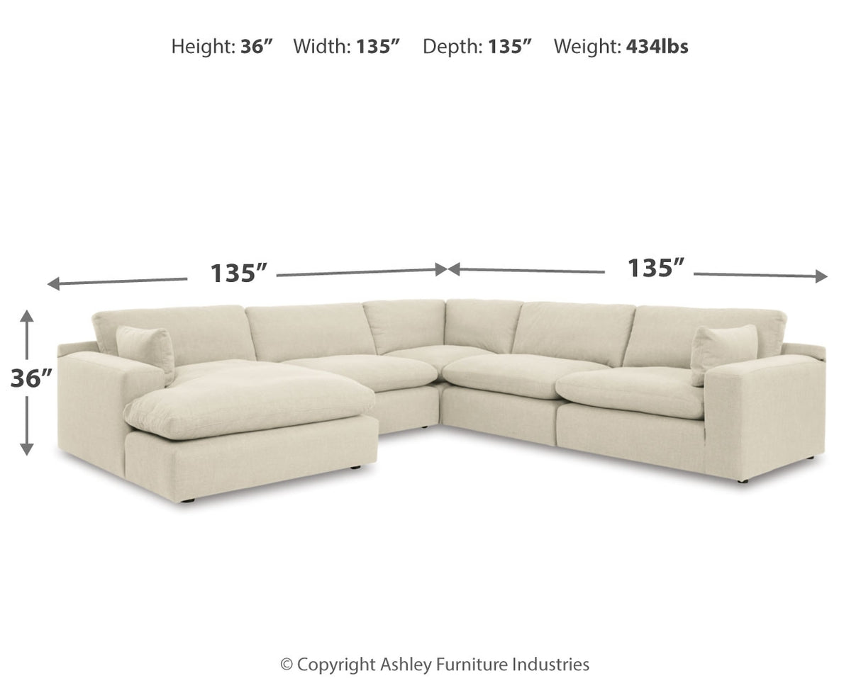 Elyza 5-Piece Sectional with Chaise