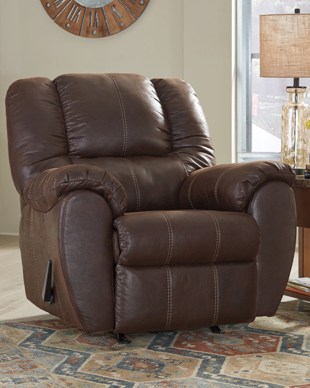 Furniture City Houma - Ashley Furniture - McGann Recliner - Rocker Recliner / Walnut - 1030125