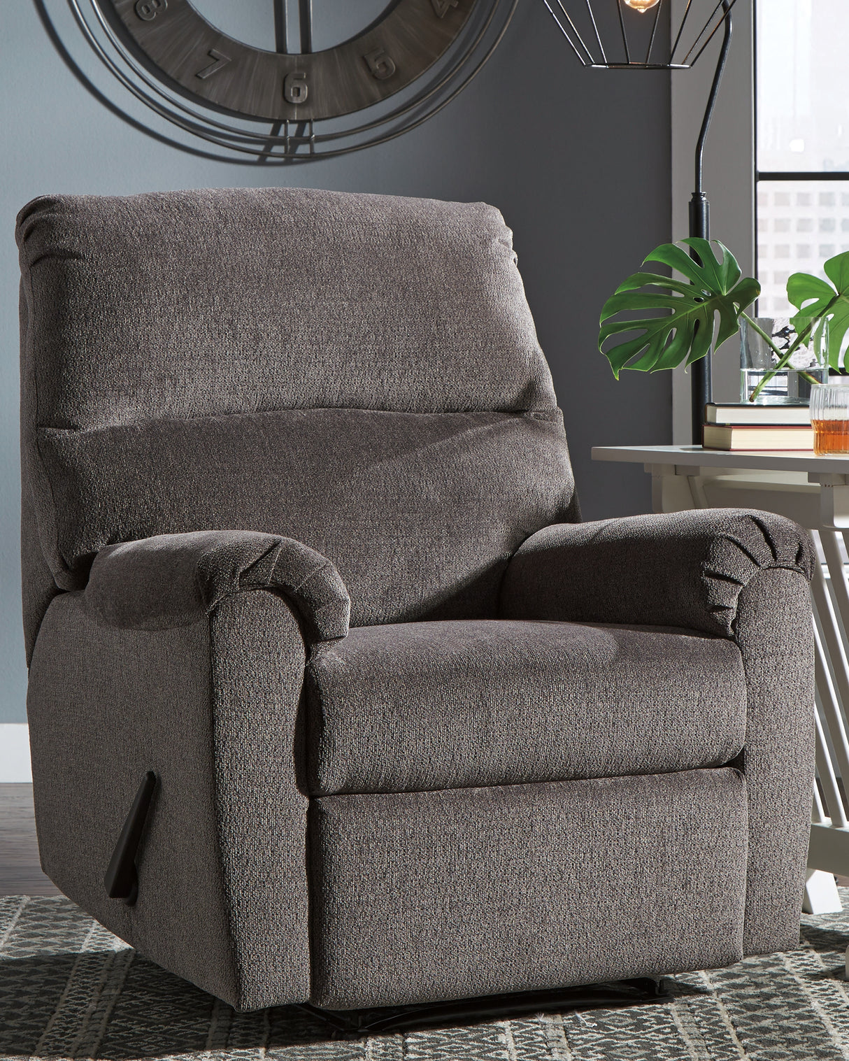 Furniture City Houma - Ashley Furniture - Nerviano Recliner - Zero Wall Recliner / Gray - 1080329