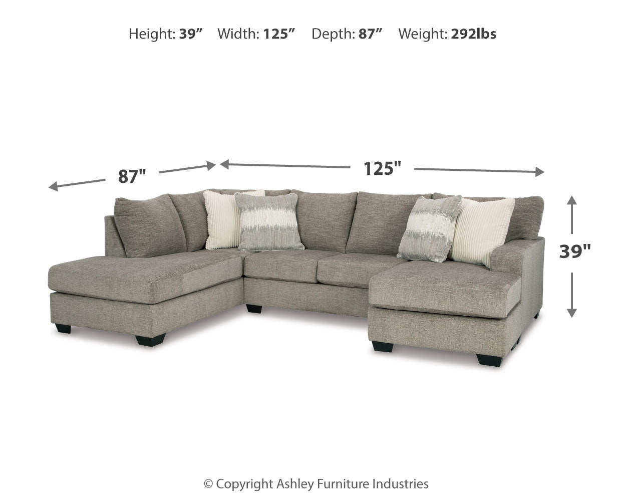 Creswell 2-Piece Sectional with Chaise
