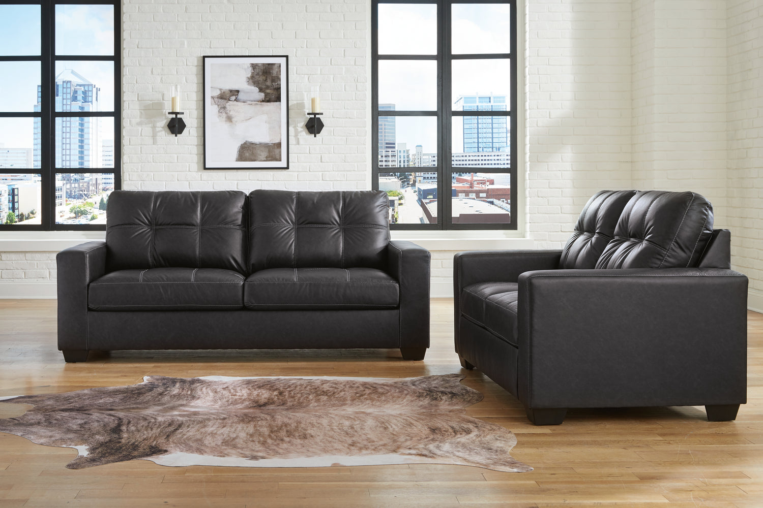 Furniture City Houma - Ashley Furniture - Barlin Mills Sofa and Loveseat - Sofa and Loveseat - 17004U1