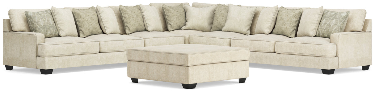 Rawcliffe 5-Piece Sectional and Oversized Ottoman
