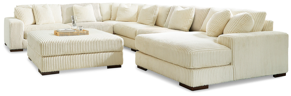 Furniture City Houma - Ashley Furniture - Lindyn 6-Piece Sectional with Chaise and Ottoman - 6-Piece Sectional with Chaise and Ottoman - 21104U1