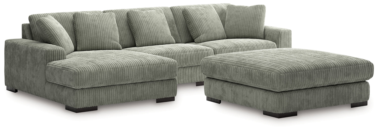 Furniture City Houma - Ashley Furniture - Lindyn 3-Piece Sectional with Ottoman - 3-Piece Sectional with Ottoman - 21105U10