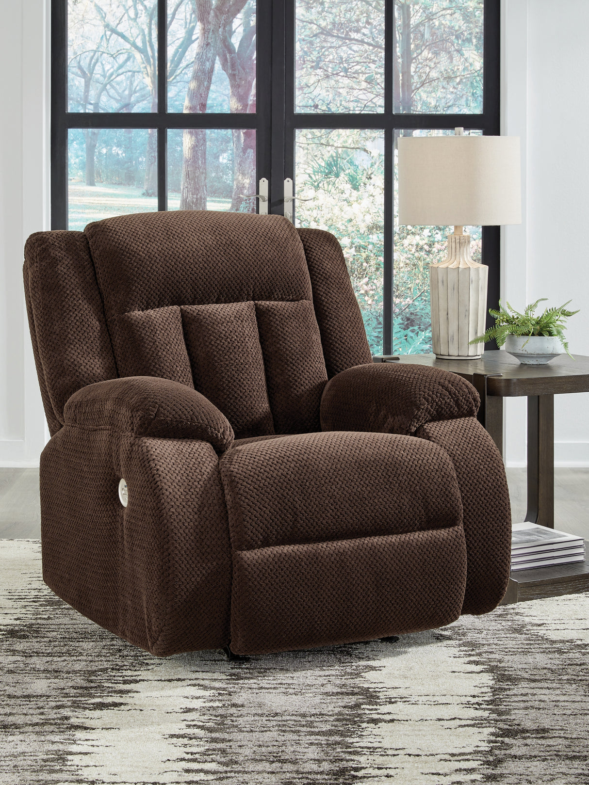 Furniture City Houma - Ashley Furniture - Observation Power Recliner - Power Rocker Recliner / Chocolate - PC2140698