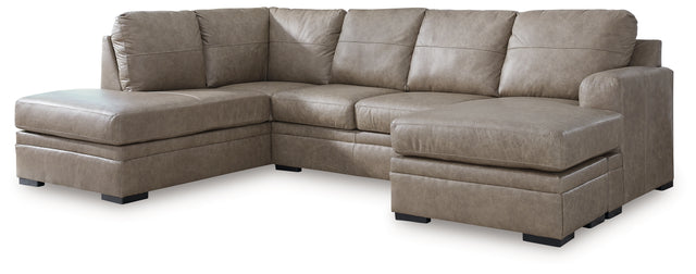 Furniture City Houma - Ashley Furniture - Amuleto 2-Piece Sectional with Chaise - RAF 2-Piece Sectional with Chaise / Desert - 22405S2