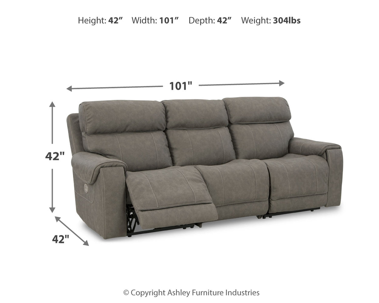 Starbot 3-Piece Power Reclining Sectional Sofa