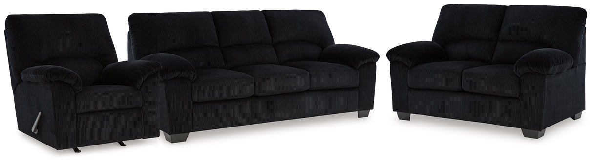 Furniture City Houma - Ashley Furniture - SimpleJoy Sofa, Loveseat and Recliner - Sofa, Loveseat and Recliner - 24204U2