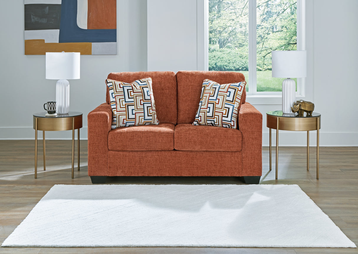 Furniture City Houma - Ashley Furniture - Aviemore Loveseat - Loveseat / Spice - 2430435