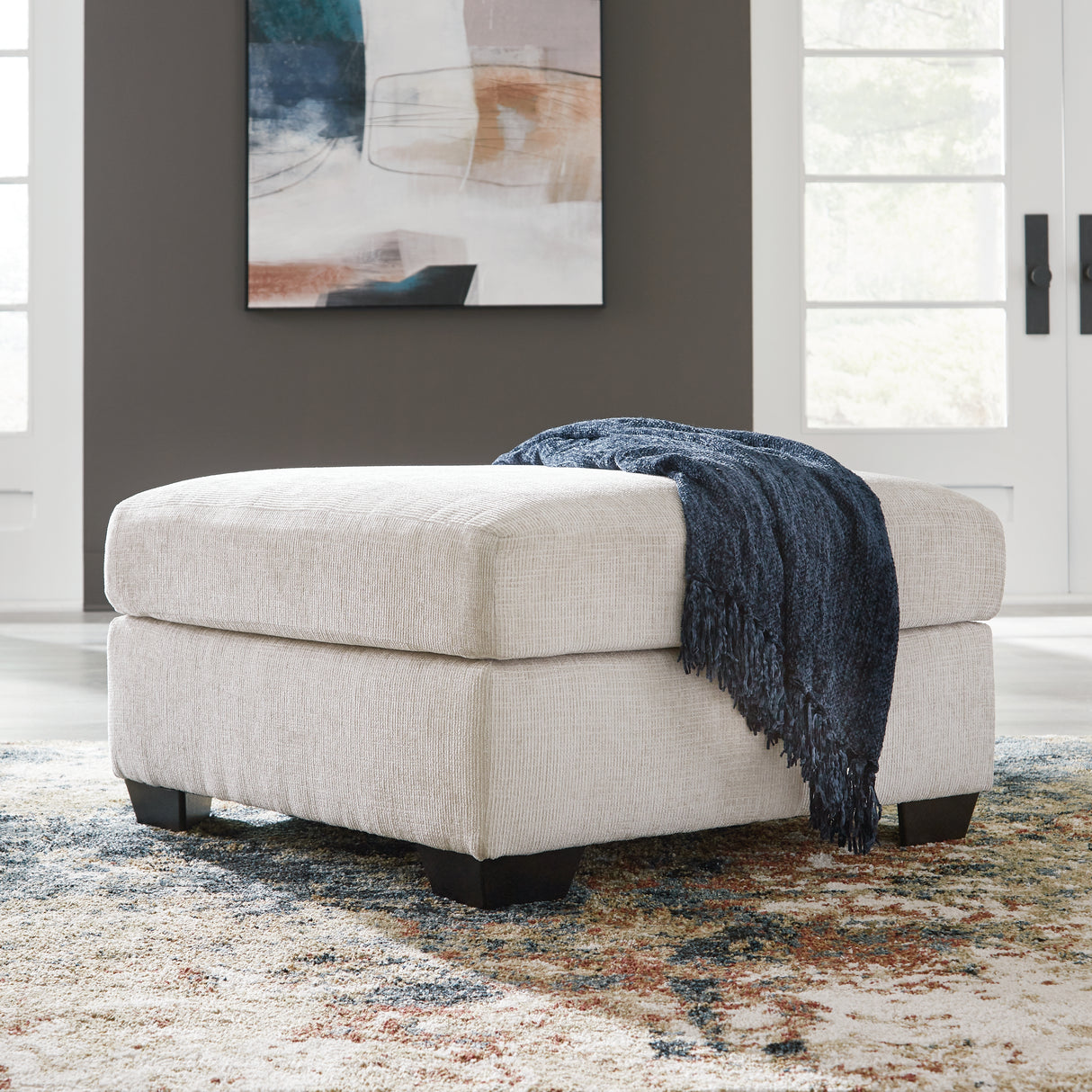 Furniture City Houma - Ashley Furniture - Aviemore Oversized Accent Ottoman - Oversized Accent Ottoman / Stone - 2430508