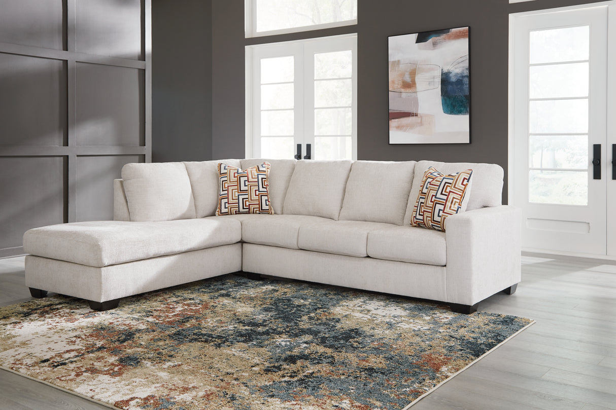 Furniture City Houma - Ashley Furniture - Aviemore 2-Piece Sectional with Chaise - RAF 2-Piece Sectional with Chaise / Stone - 24305S1