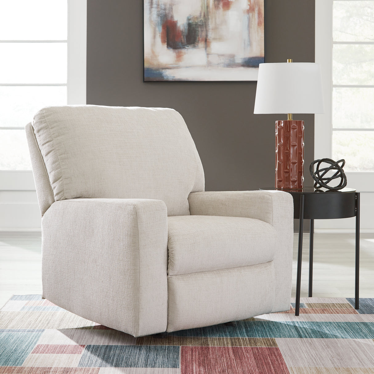 Furniture City Houma - Ashley Furniture - Aviemore Recliner - Rocker Recliner / Stone - 2430525