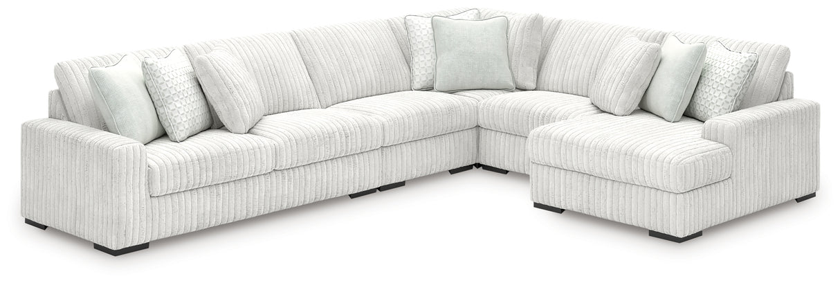 Stupendous 5-Piece Sectional with Chaise