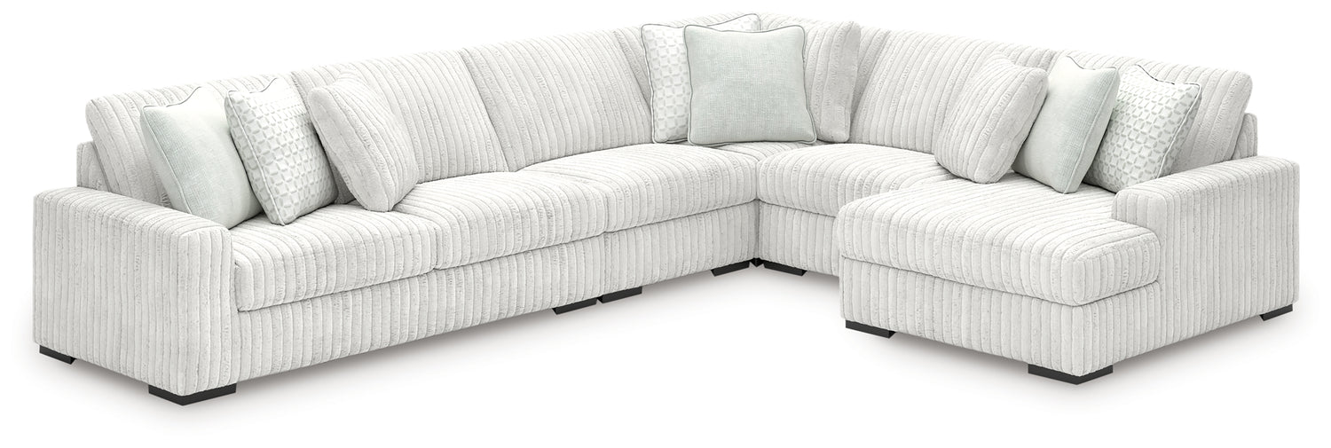 Stupendous 5-Piece Sectional with Chaise