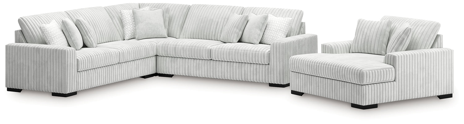 Stupendous 3-Piece Sectional and Oversized Chaise