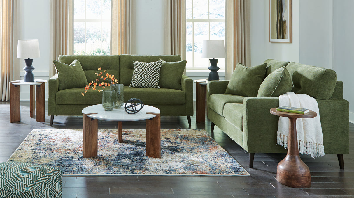 Furniture City Houma - Ashley Furniture - Bixler Sofa and Loveseat - Sofa and Loveseat / Olive - 26107U1