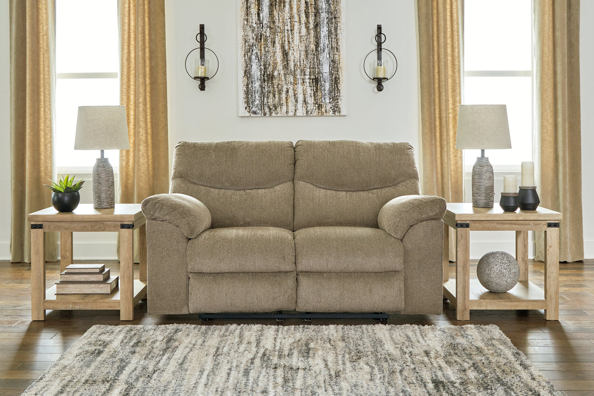 Furniture City Houma - Ashley Furniture - Alphons Reclining Loveseat - Reclining Loveseat / Briar - 2820286