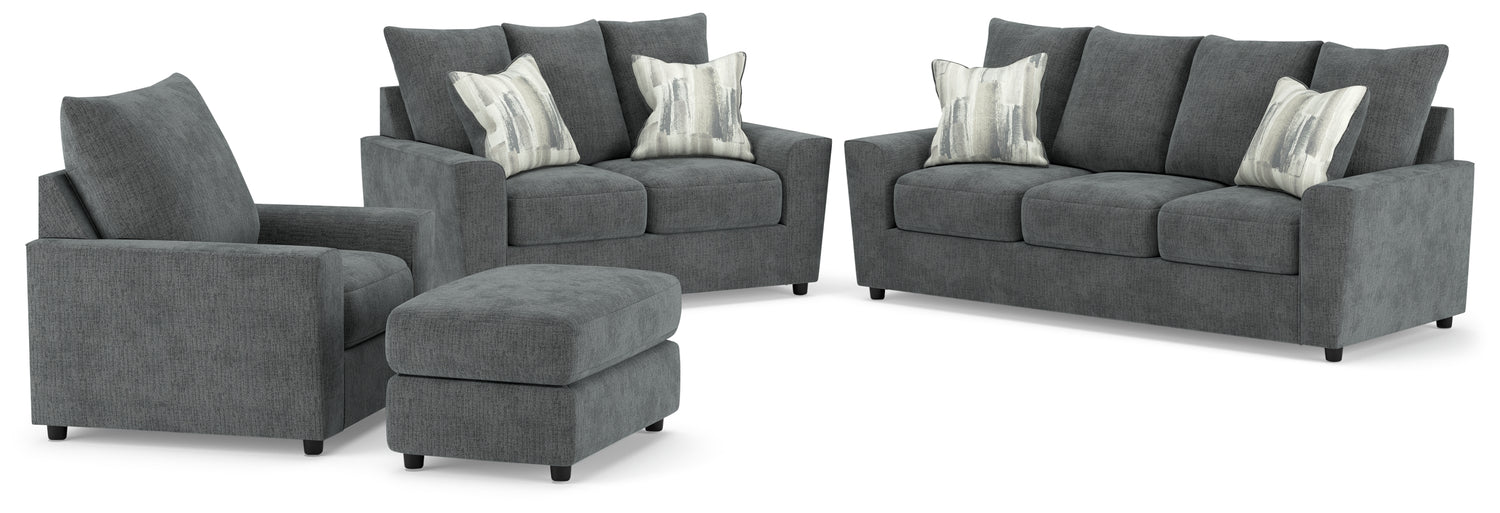 Furniture City Houma - Ashley Furniture - Stairatt Sofa, Loveseat, Chair and Ottoman - Sofa, Loveseat, Chair and Ottoman - 28502U4