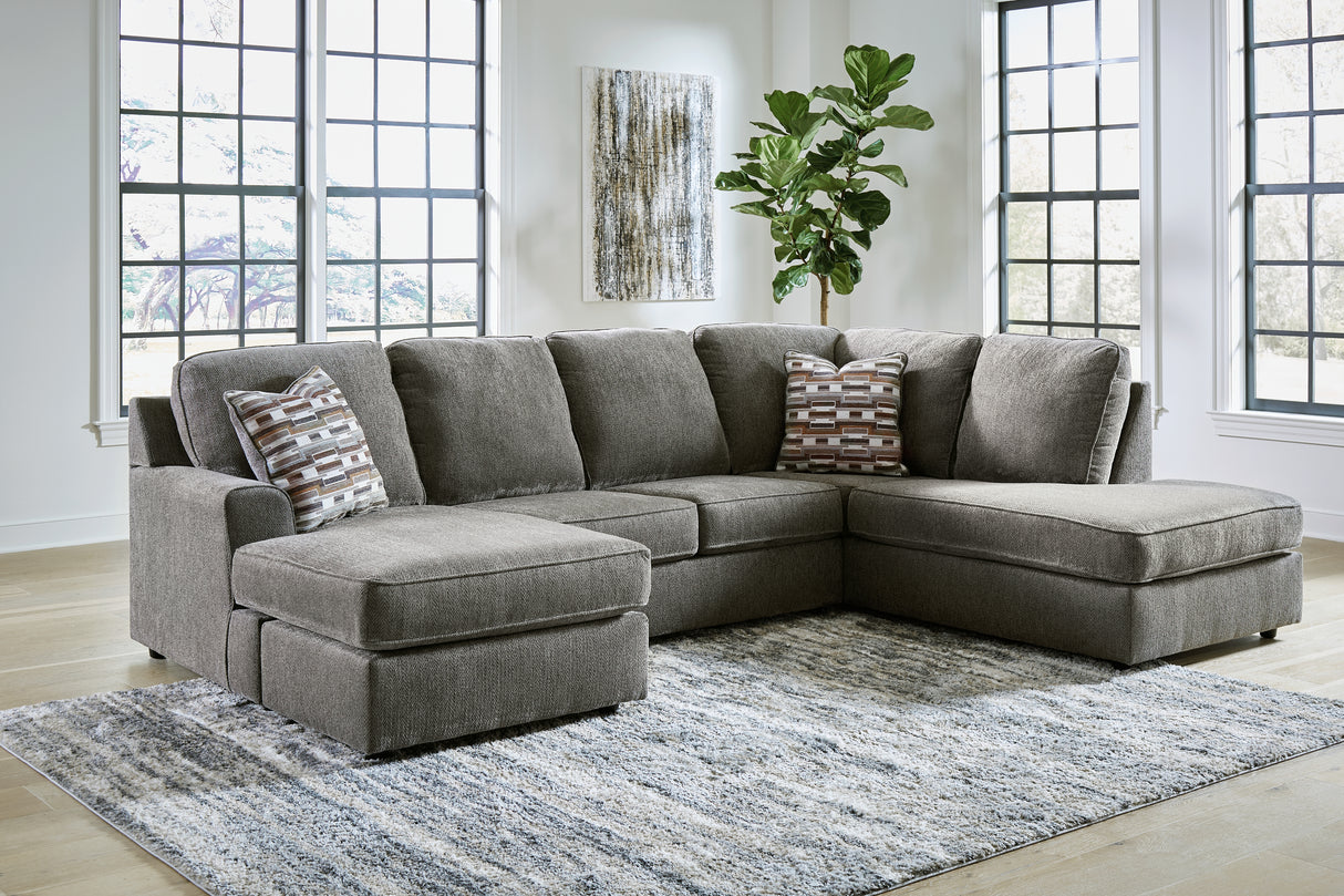 Furniture City Houma - Ashley Furniture - O'Phannon 2-Piece Sectional with Chaise - LAF 2-Piece Sectional with Chaise / Putty - 29402S1