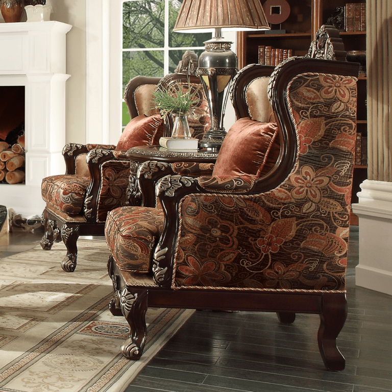 HD-111 - Chair - Mohagany With Silver Highlight