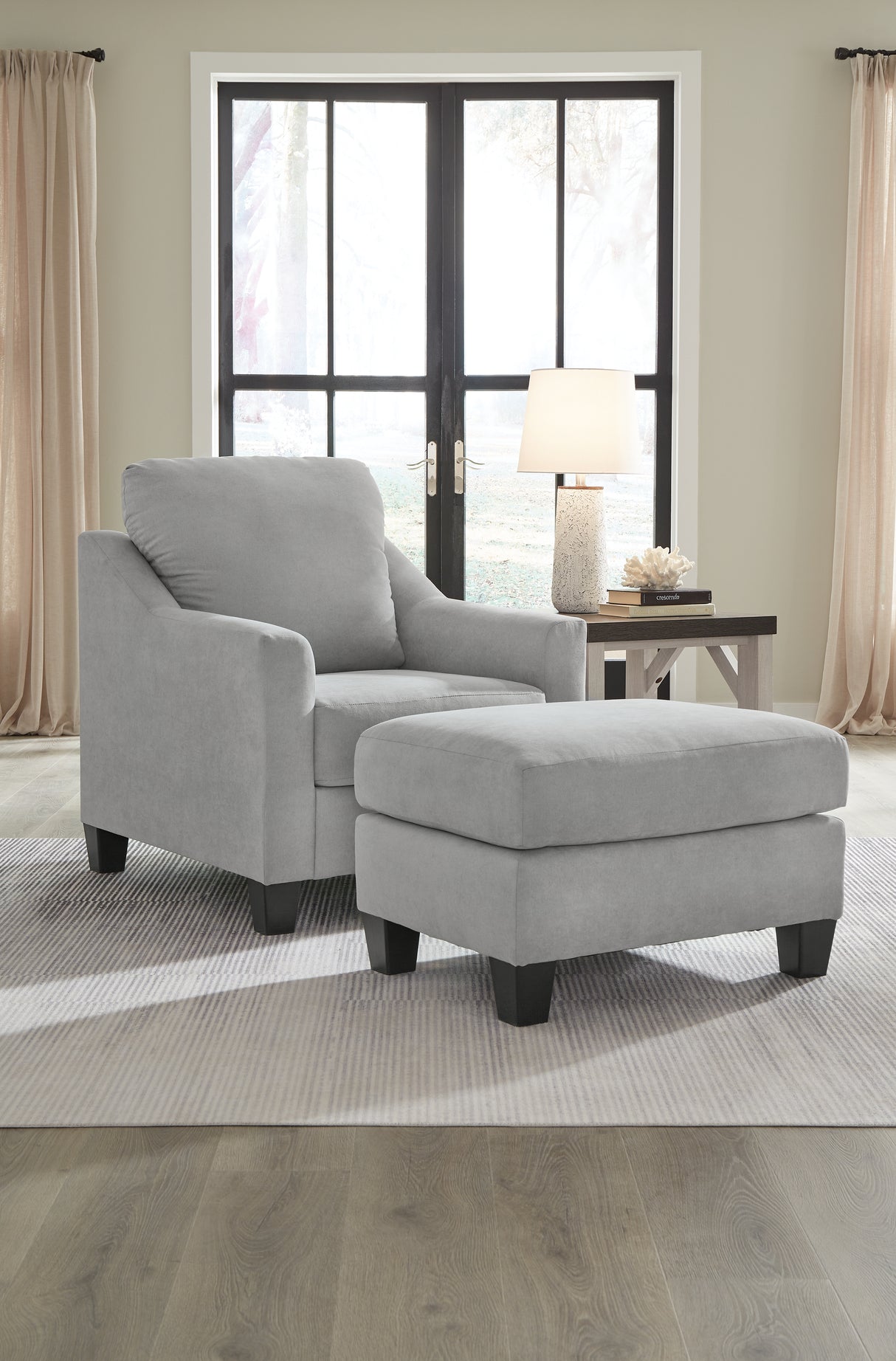 Furniture City Houma - Ashley Furniture - Adlai Chair and Ottoman - Chair and Ottoman - 30103U1