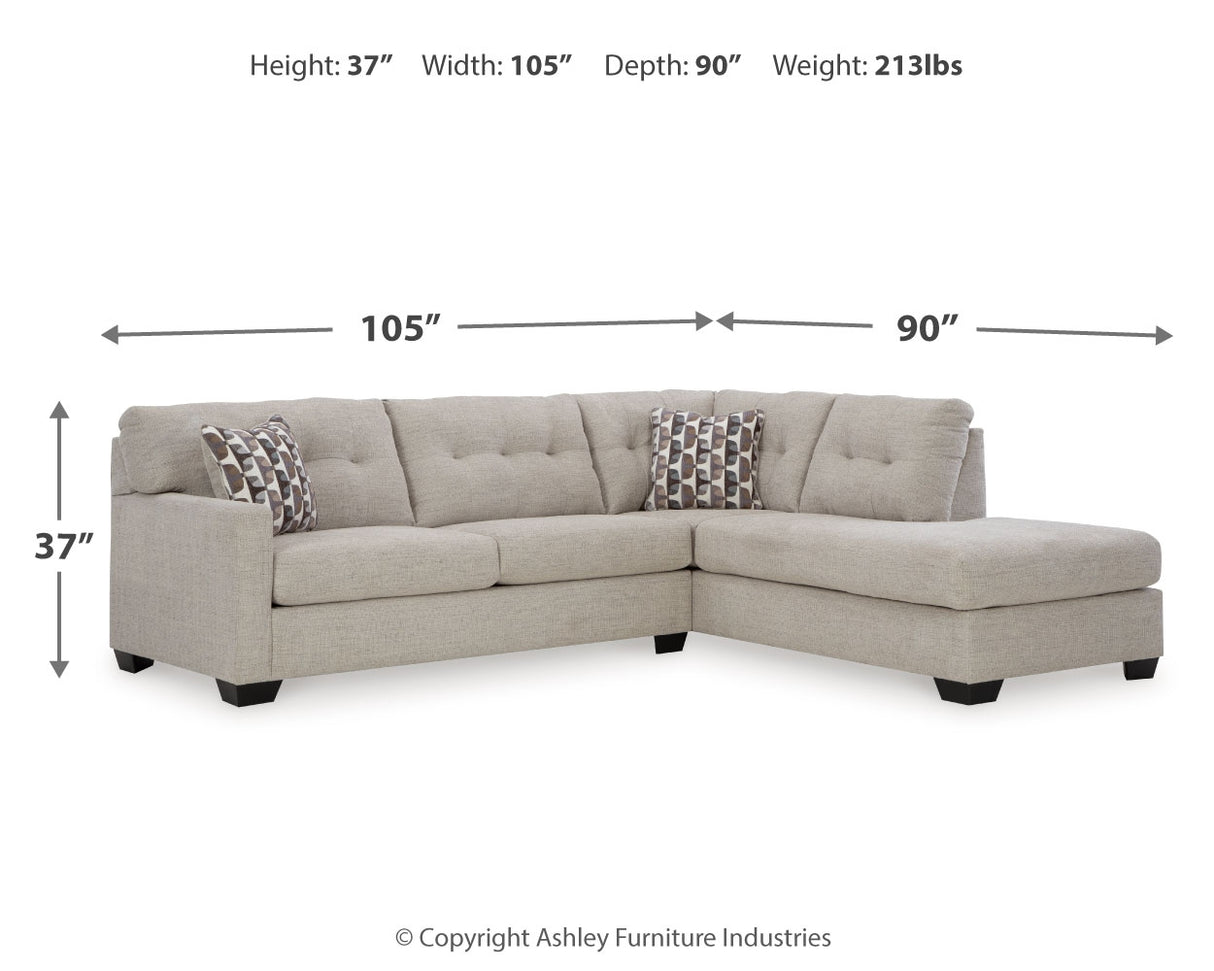 Mahoney 2-Piece Sectional with Chaise