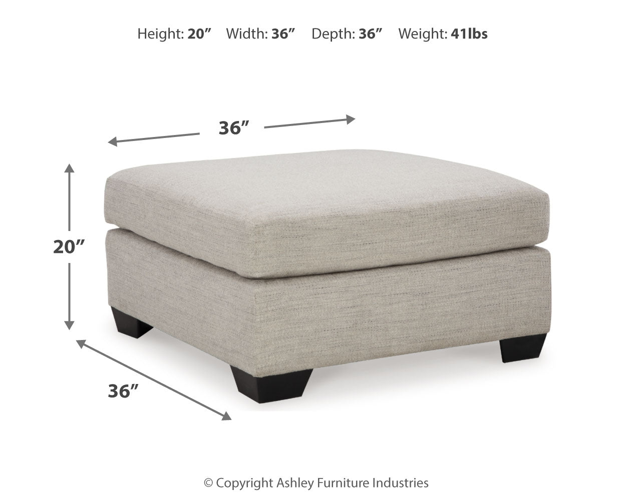 Mahoney Oversized Accent Ottoman