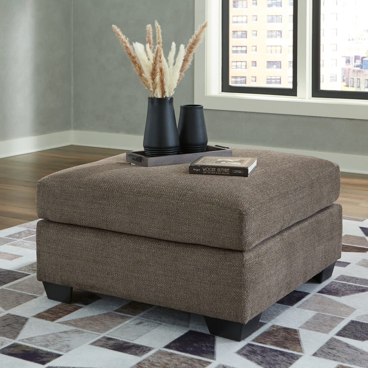Furniture City Houma - Ashley Furniture - Mahoney Oversized Accent Ottoman - Oversized Accent Ottoman / Chocolate - 3100508