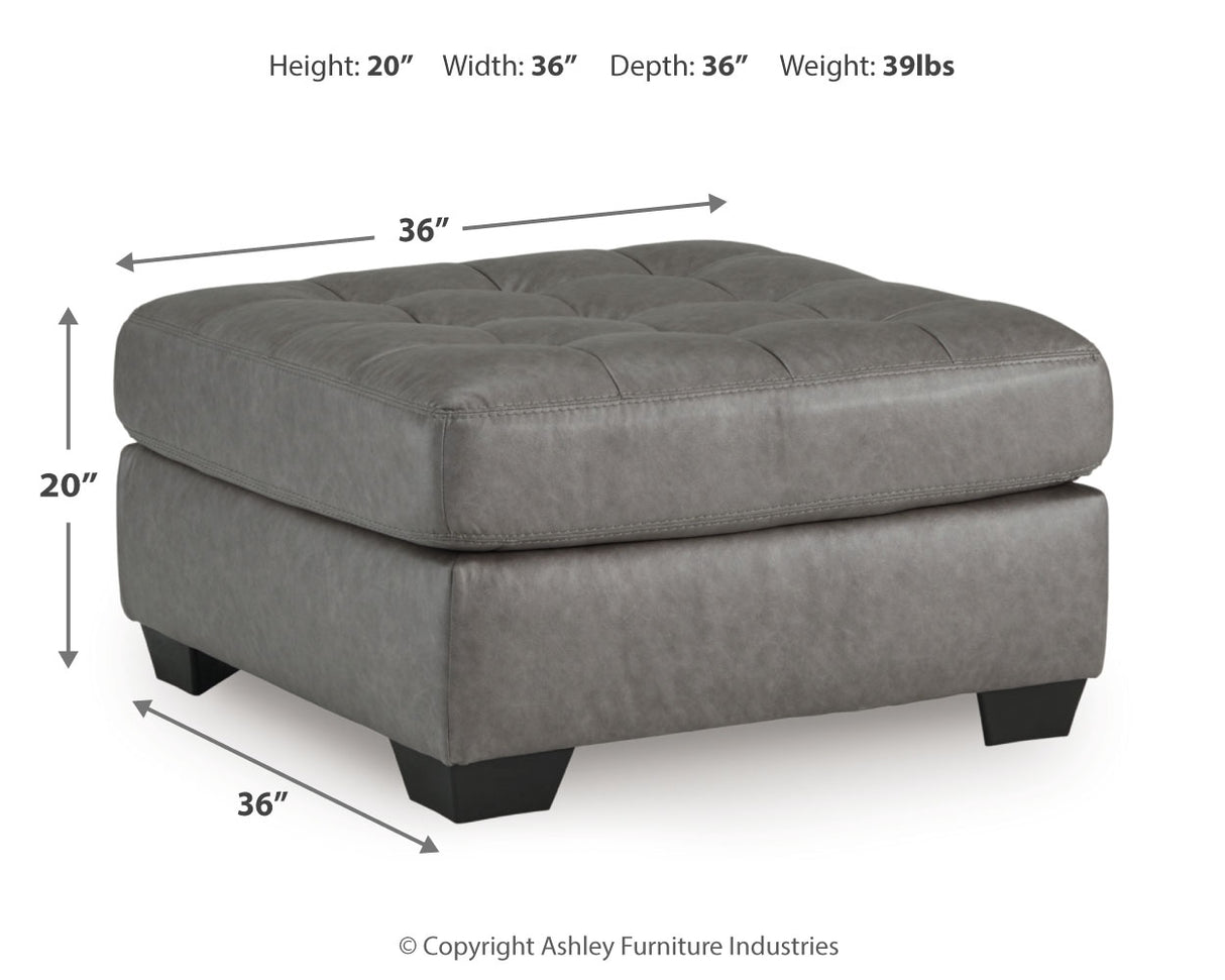 Clairette Court Oversized Accent Ottoman