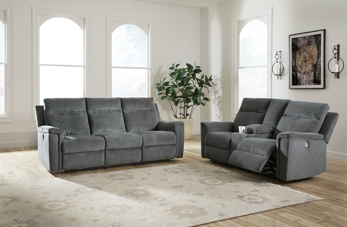 Barnsana Power Reclining Sofa, Loveseat and Recliner