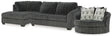 Furniture City Houma - Ashley Furniture - Biddeford 2-Piece Sectional and Oversized Swivel Accent Chair - 2-Piece Sectional and Oversized Swivel Accent Chair - 35504U2