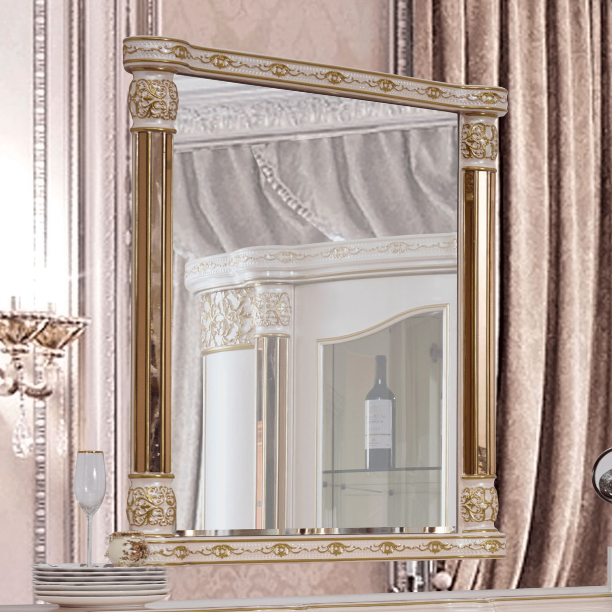 HD-9022 - Mirror - Pearl / Gold
