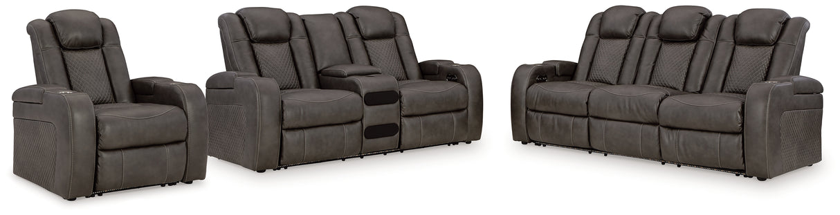 Fyne-Dyme Power Reclining Sofa, Loveseat and Recliner