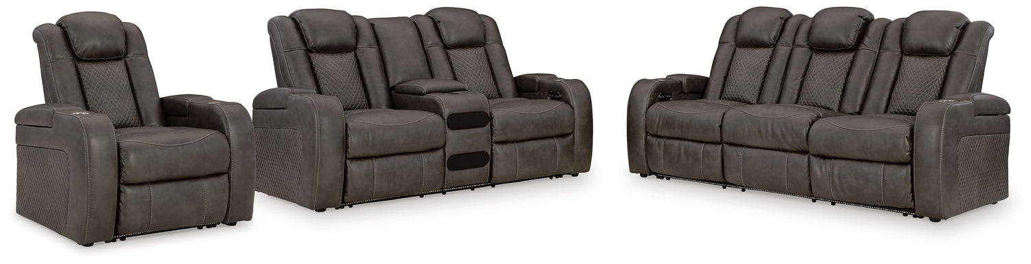 Fyne-Dyme Power Reclining Sofa, Loveseat and Recliner