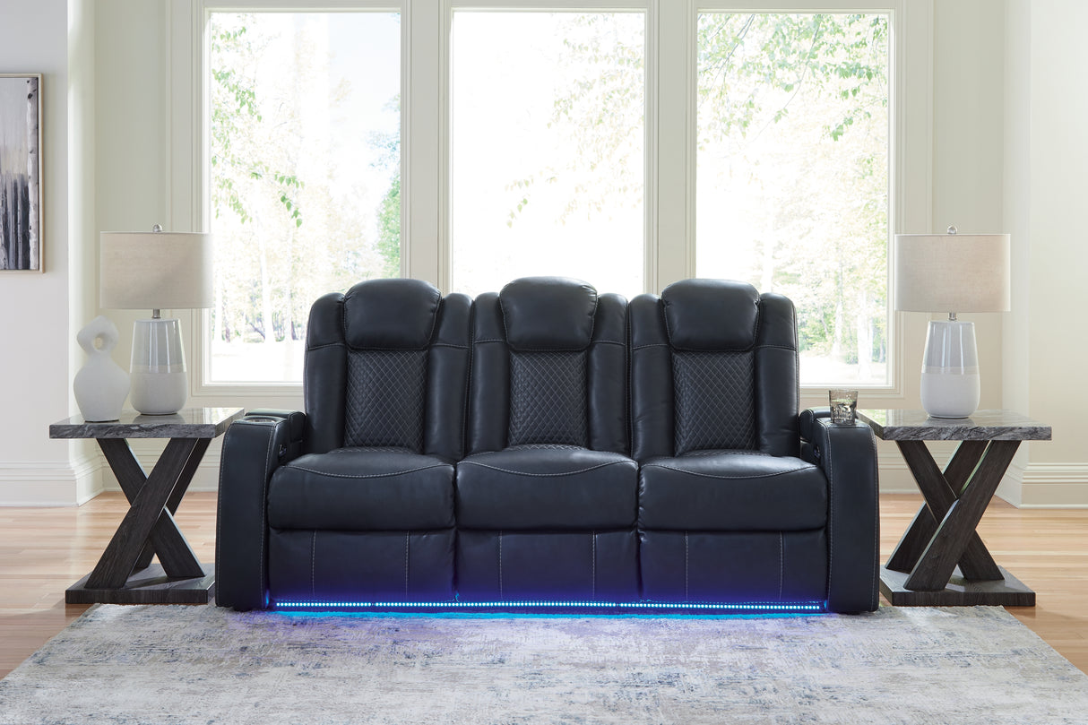 Furniture City Houma - Ashley Furniture - Fyne-Dyme Power Reclining Sofa - PWR REC Sofa with ADJ Headrest - 3660315