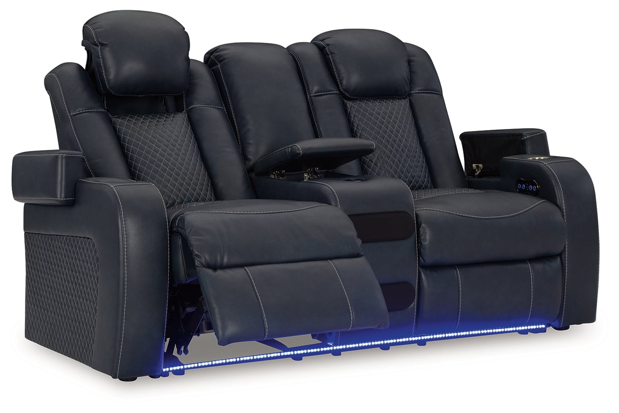 Fyne-Dyme Power Reclining Sofa, Loveseat and Recliner