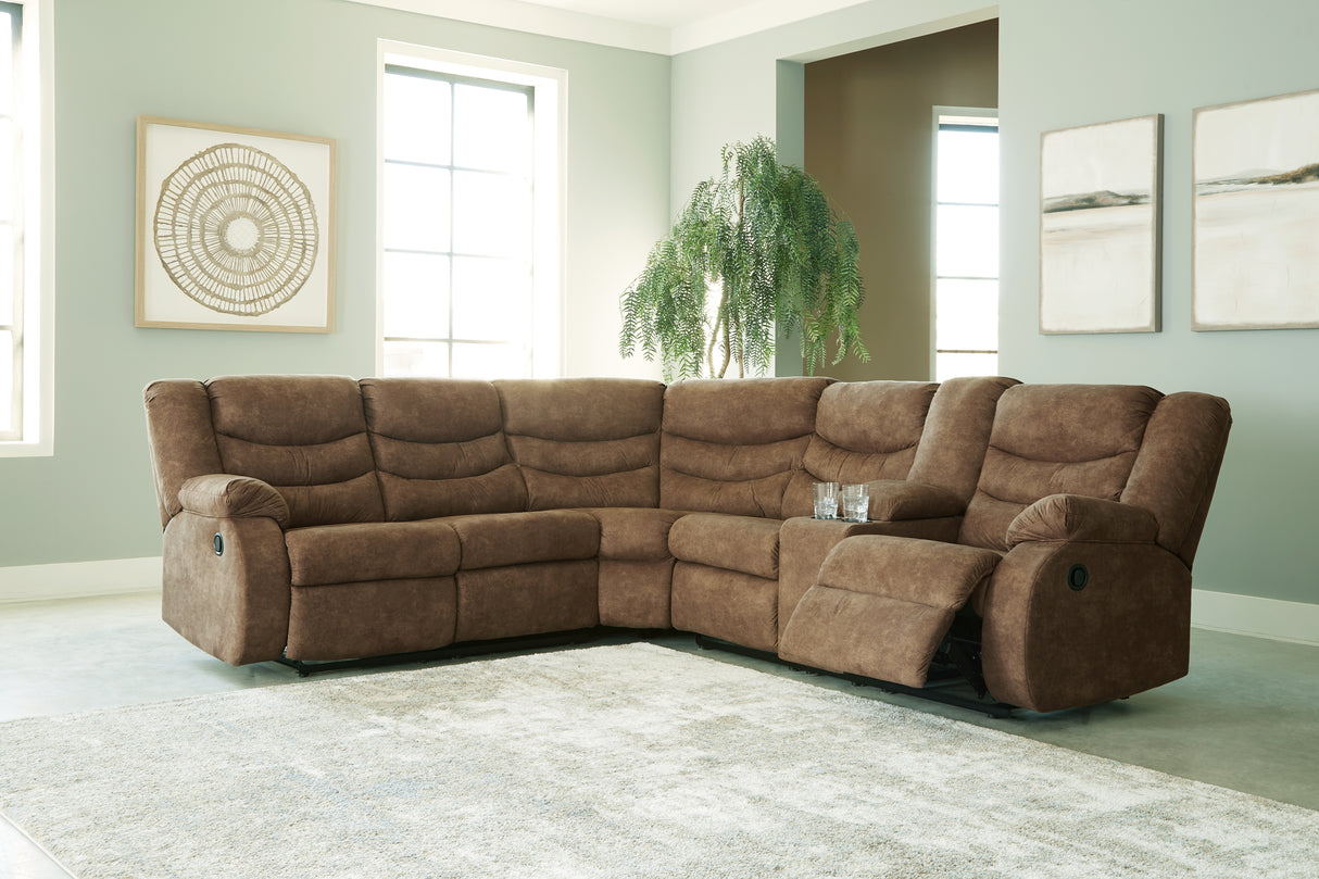 Furniture City Houma - Ashley Furniture - Partymate 2-Piece Reclining Sectional - 2-Piece Reclining Sectional - 36902S1
