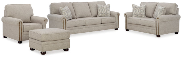 Furniture City Houma - Ashley Furniture - Gaelon Sofa, Loveseat, Chair and Ottoman - Sofa, Loveseat, Chair and Ottoman - 37307U3