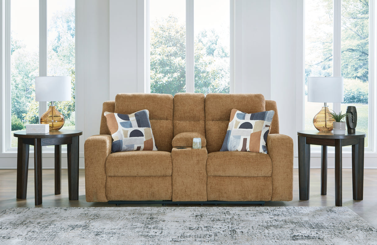 Furniture City Houma - Ashley Furniture - Kanlow Reclining Loveseat with Console - DBL Rec Loveseat w/Console - 3860594