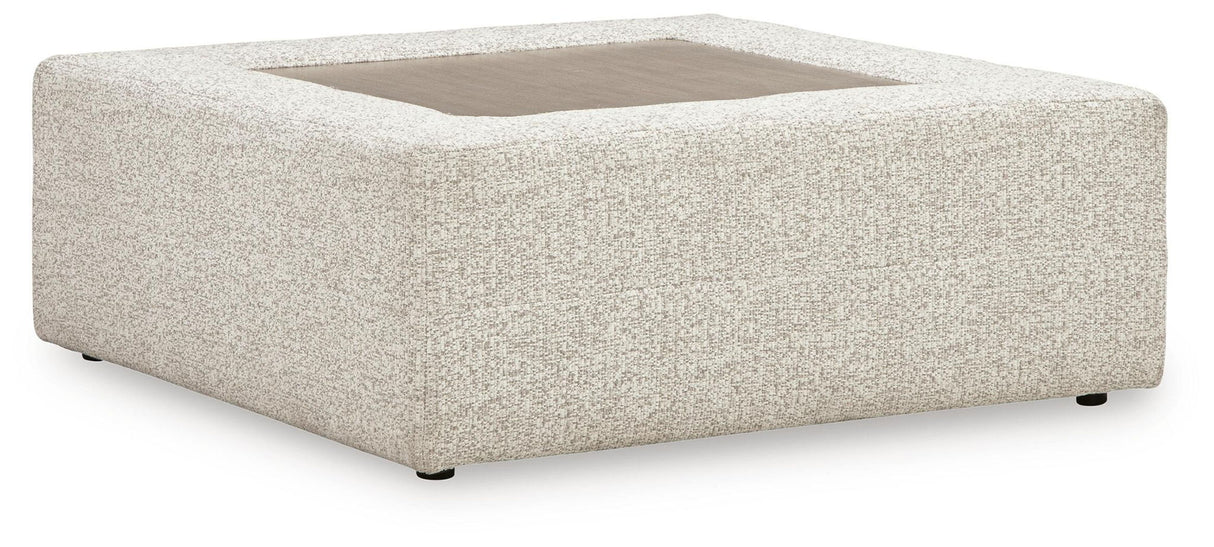 Ashbourne Estate - Oversized Accent Ottoman - Snowstone