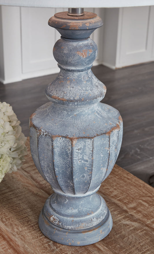 Cylerick - Terracotta Table Lamp - Antique Blue