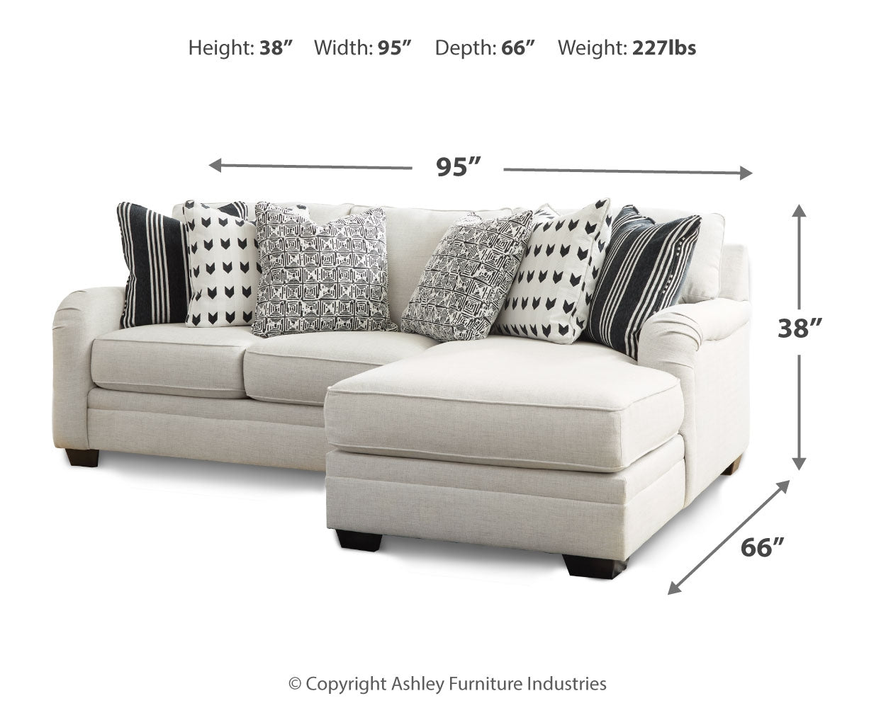 Huntsworth 2-Piece Sectional with Chaise