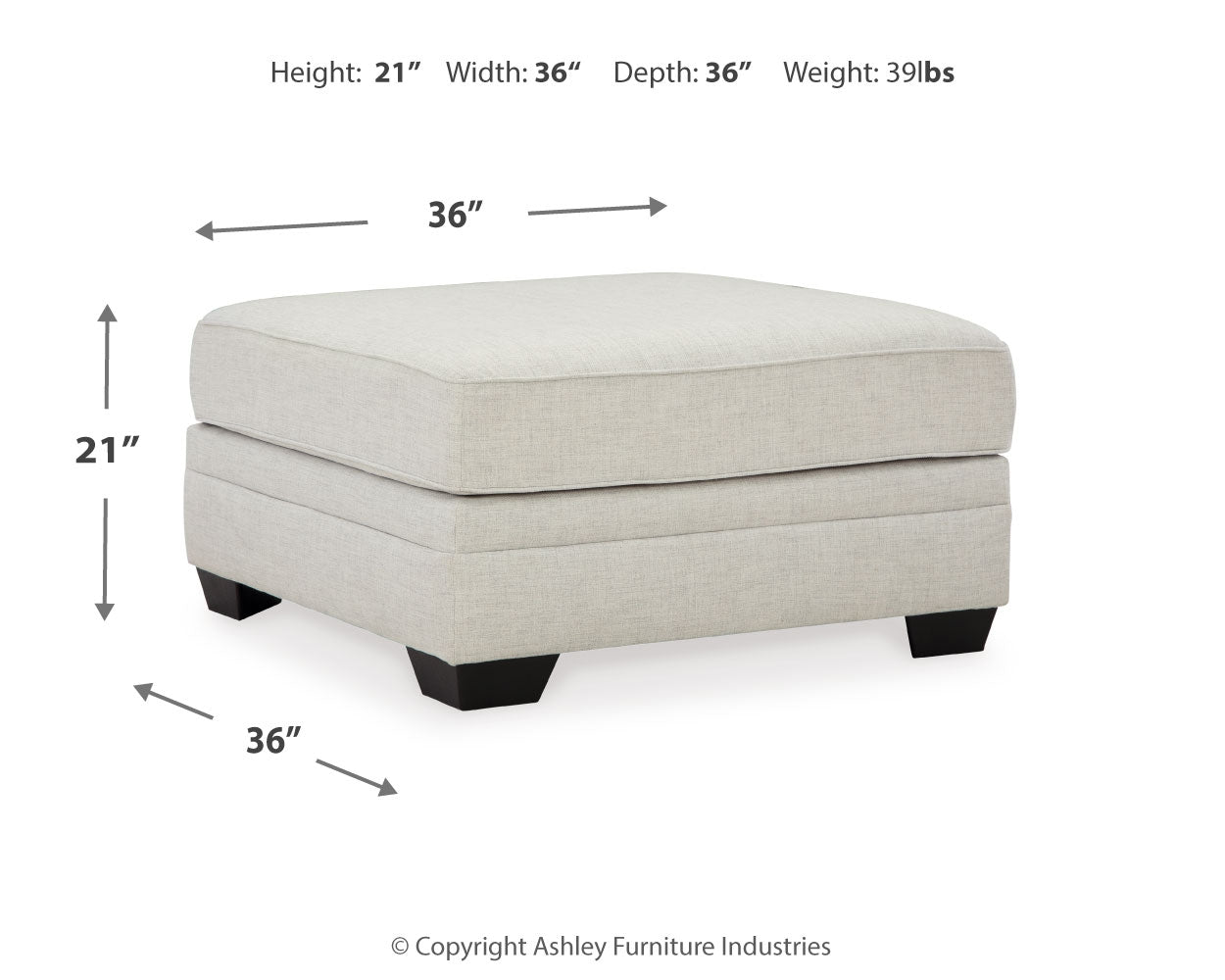 Huntsworth Oversized Accent Ottoman