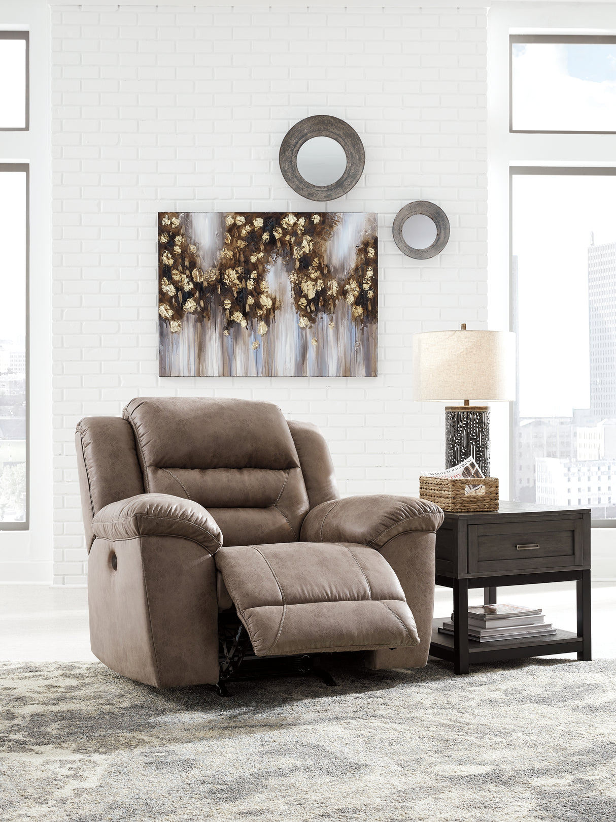 Stoneland Reclining Sofa and Power Recliner