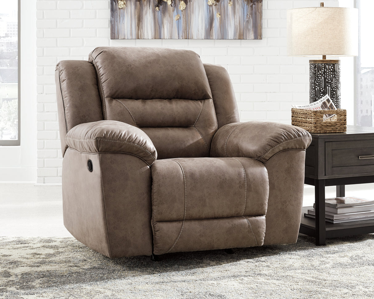 Furniture City Houma - Ashley Furniture - Stoneland Recliner - Rocker Recliner / Fossil - 3990525