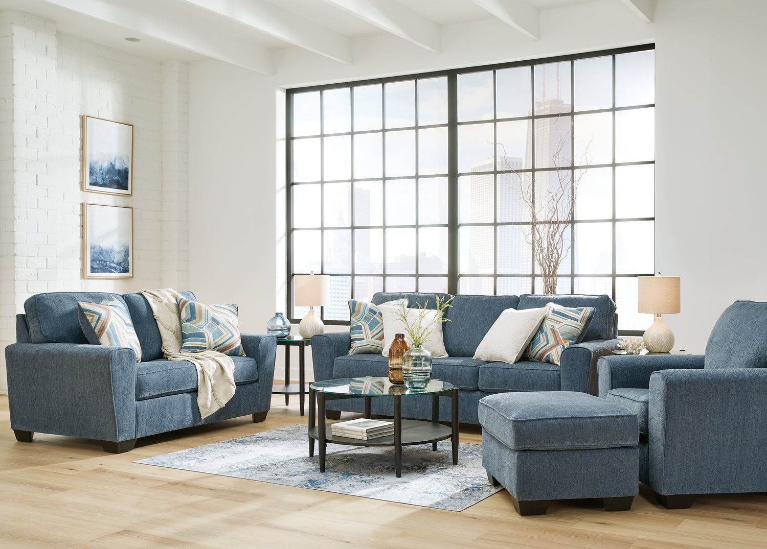 Furniture City Houma - Ashley Furniture - Cashton Sofa, Loveseat, Chair and Ottoman - Sofa, Loveseat, Chair and Ottoman - 40605U3