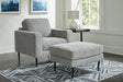 Furniture City Houma - Ashley Furniture - Hazela Chair and Ottoman - Chair and Ottoman - 41102U1