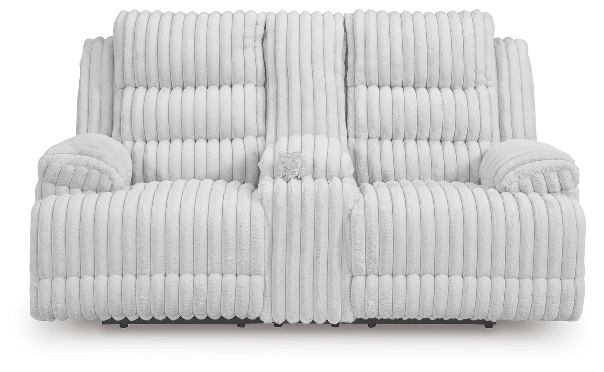 Rhines Falls Power Reclining Loveseat with Console