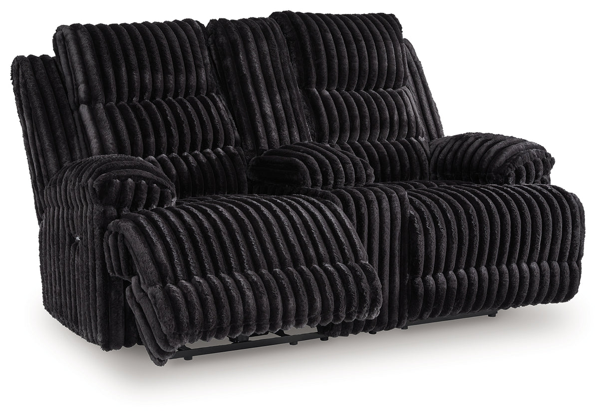Rhine Falls Reclining Loveseat with Console
