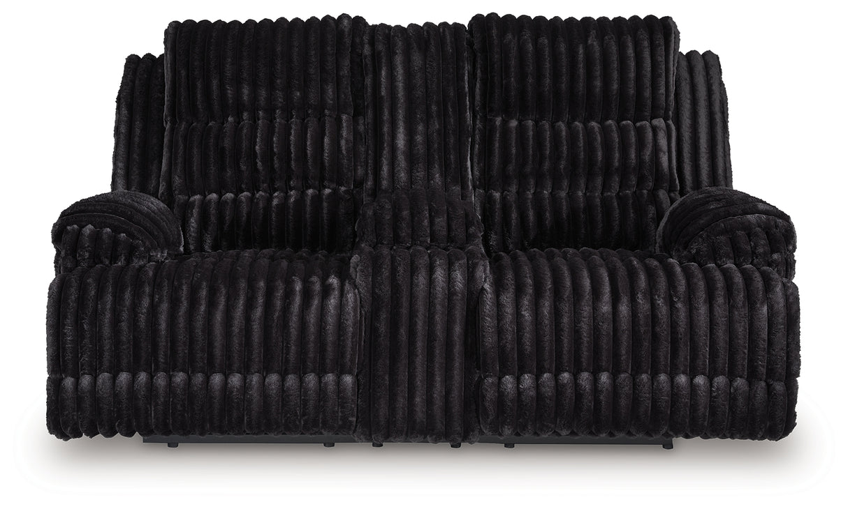 Rhine Falls Reclining Loveseat with Console